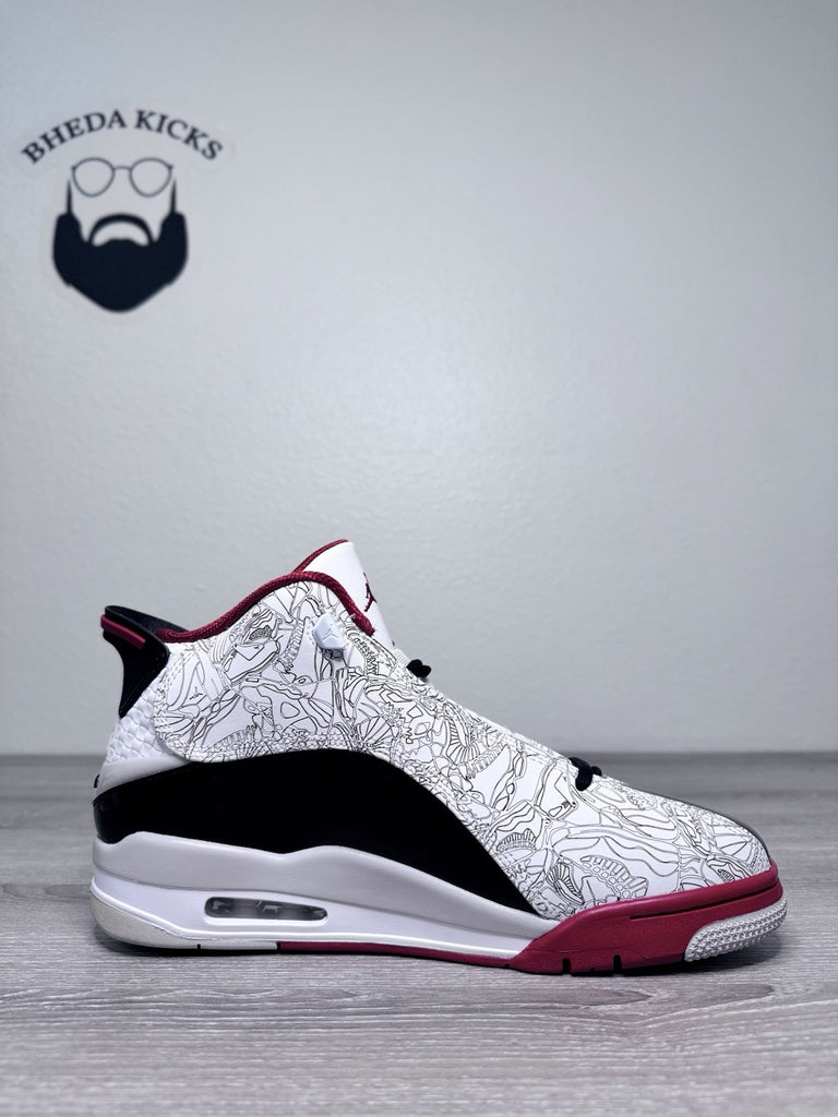 Size 10 - Nike Air Jordan Dub Zero White Black Red 311046-116 NEW DS