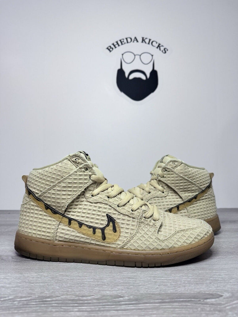 Size 13 - Nike SB Dunk Premium Hemp High Waffle 313171-722 Preowned Authentic