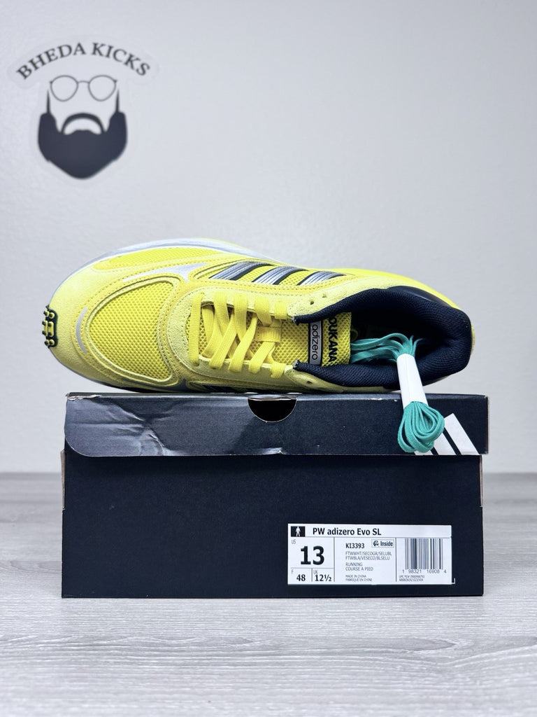 Size 13 - Adidas AdiZero Goukana Light Yellow Men's Running Shoes JP7177 New