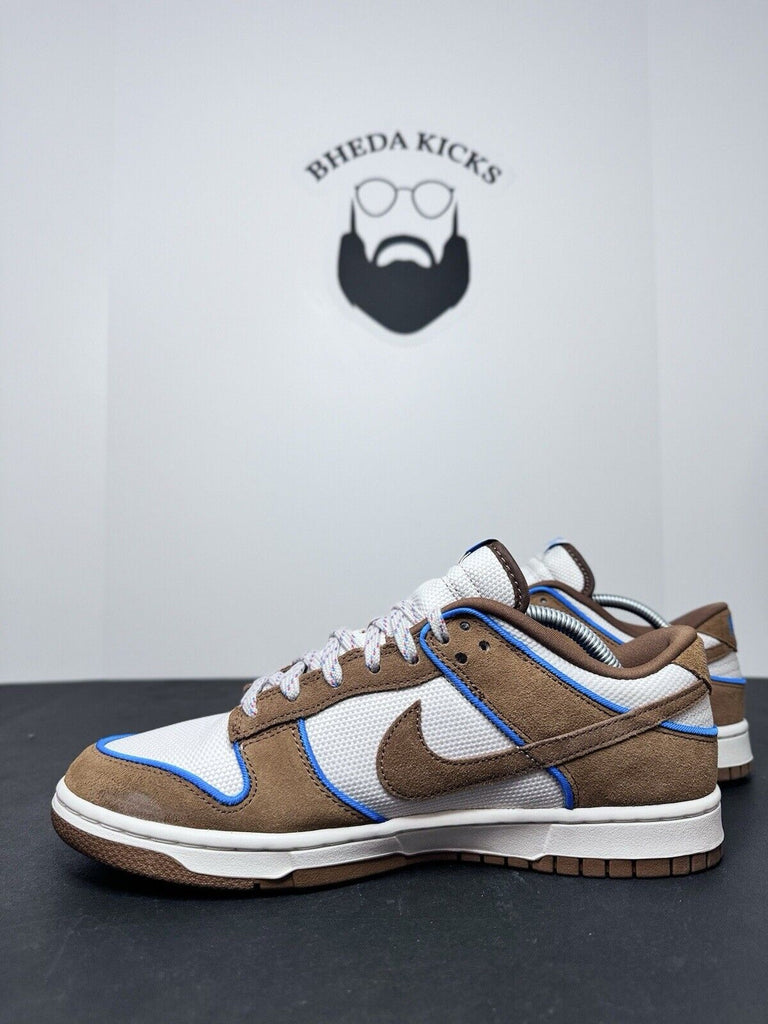 Nike Dunk Low Retro PRM Shoes British Tan Photo Blue FN5825-100 Men's Size 10