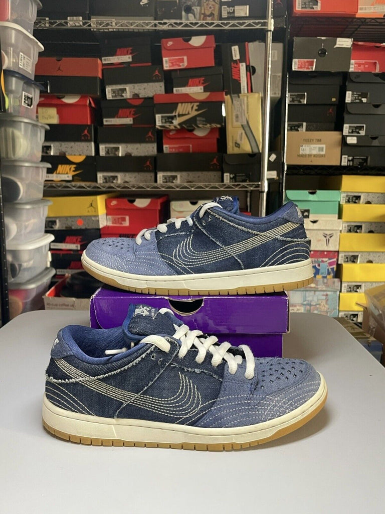 Nike SB Dunk Low Pro PRM Sashiko Pack Denim Mystic Navy Blue CV0316-400 Men 10.5