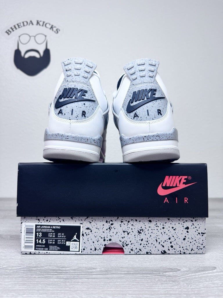 Size 13 - Nike Air Jordan 4 Retro White Cement 2025 FV5029-100 Brand New