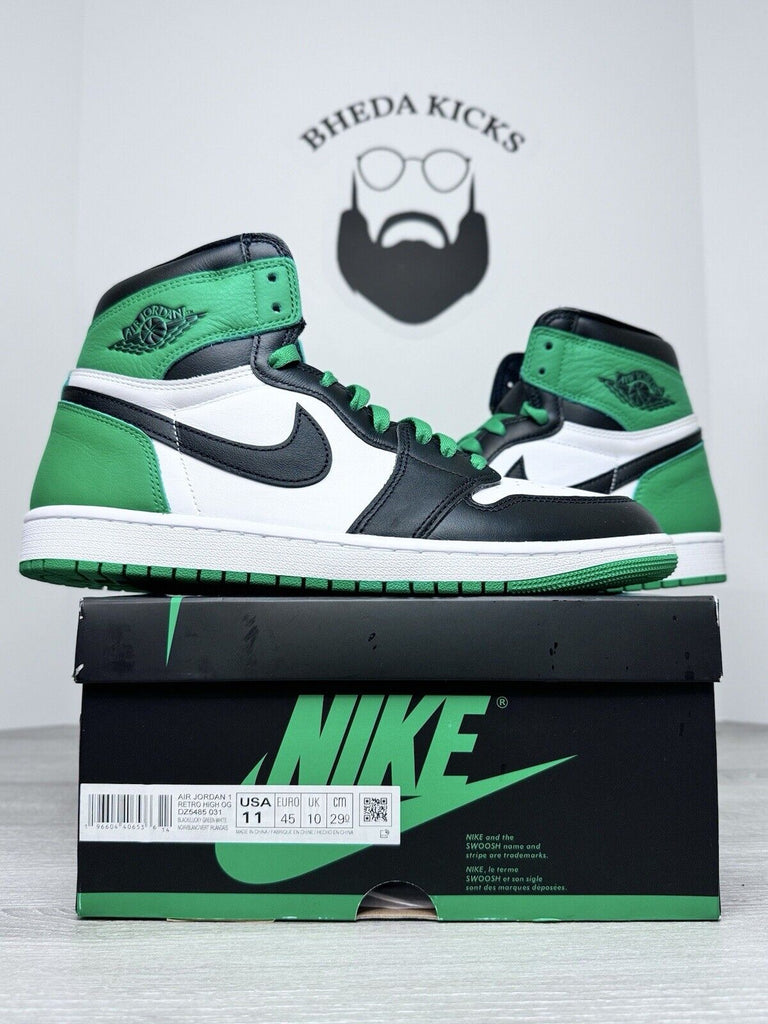 Size 11 - Air Jordan 1 Retro OG High Lucky Green Worn Once DZ5485-031