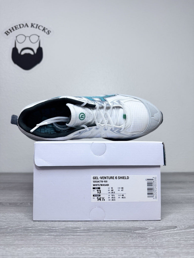 Size 13 - ASICS Hidden NY x Gel Venture 6 Shield ‘White Wasabi’ 1203A778-100