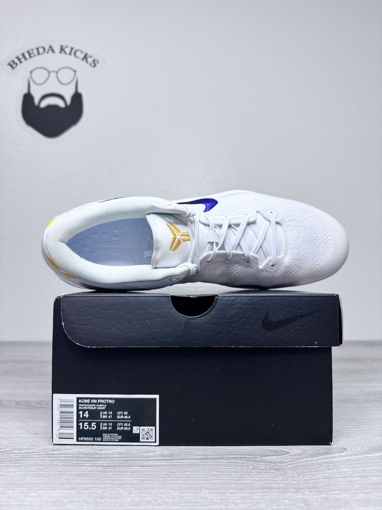 Size 14 - Nike Kobe 8 Protro Lakers Home Nike Men’s HF9550-100 Preowned