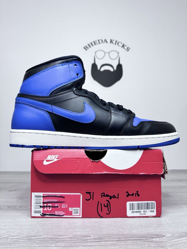 Size 14 - Air Jordan 1 Retro OG 2013 High Royal 555088-085 Preowned Clean