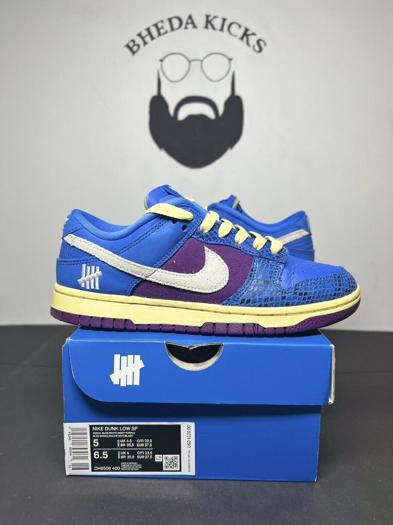 Size 5 Men/6.5W Nike Dunk Low SP x Undefeated Dunk Vs AF1 (DH6508-400) Preowned