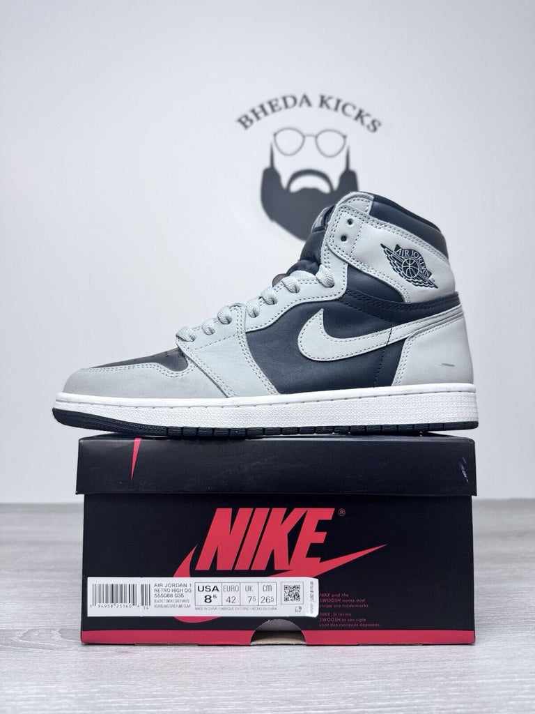 Size 8.5 - Nike Air Jordan 1 Retro OG Shadow 2.0 2021 555088-035 Grey Black