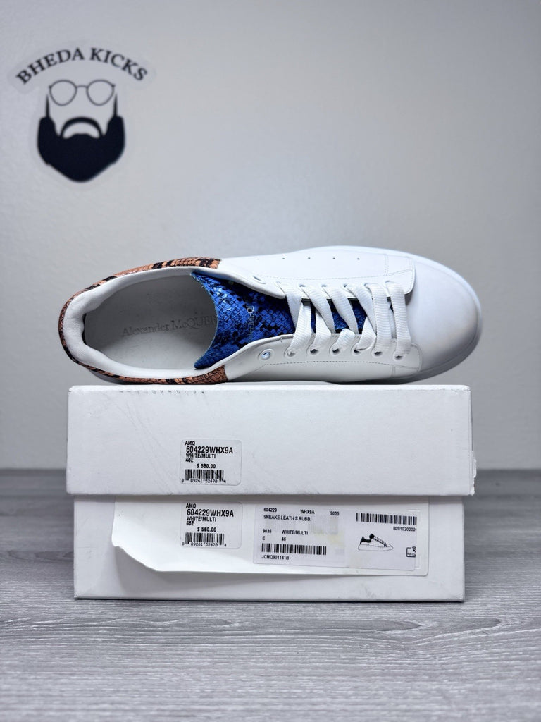 Size 46 EU (13 US) - Alexander McQueen Oversized Multicolour Snakeskin Sneakers