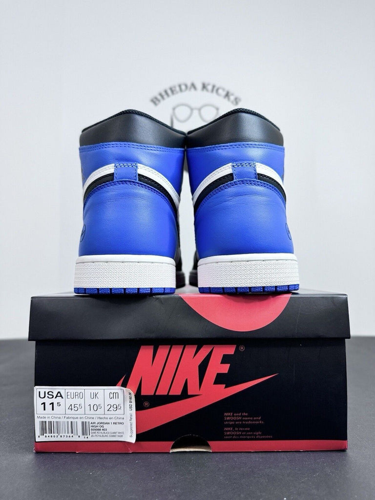 Nike Air Jordan 1 Retro High OG Game Royal 2018 FRAGMENT Custom Men’s Size 11.5