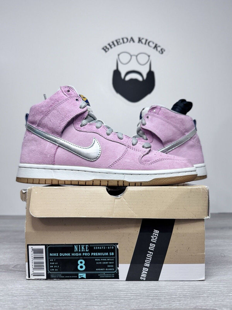 Size 8 - 2012 Nike SB Dunk High When Pigs Fly (Special Box) 554673-610 Preowned