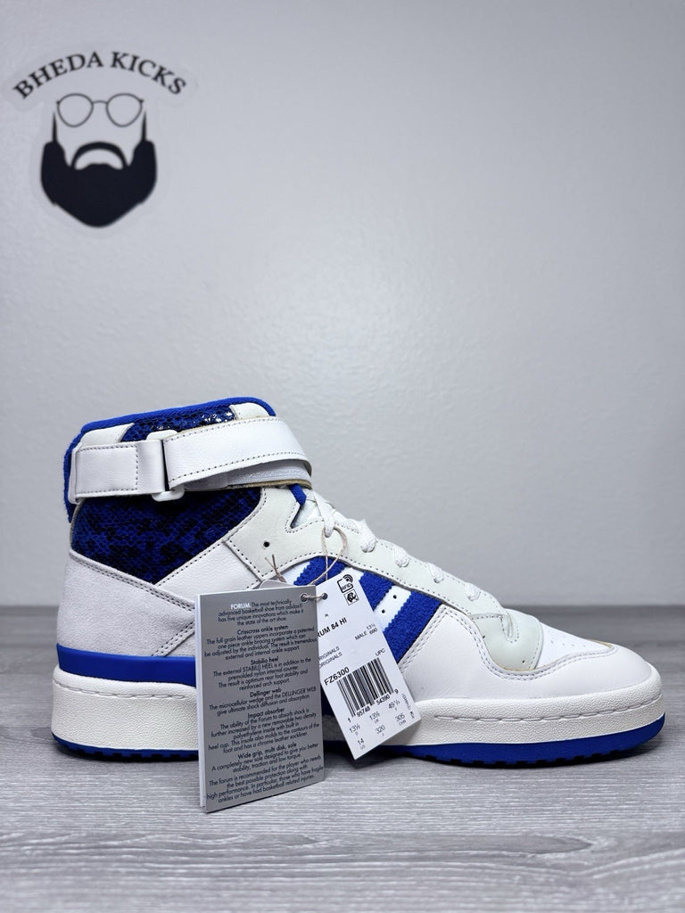 Size 14 - Adidas Forum 84 High "Cloud White Royal Blue" Men's FZ6300 Brand New