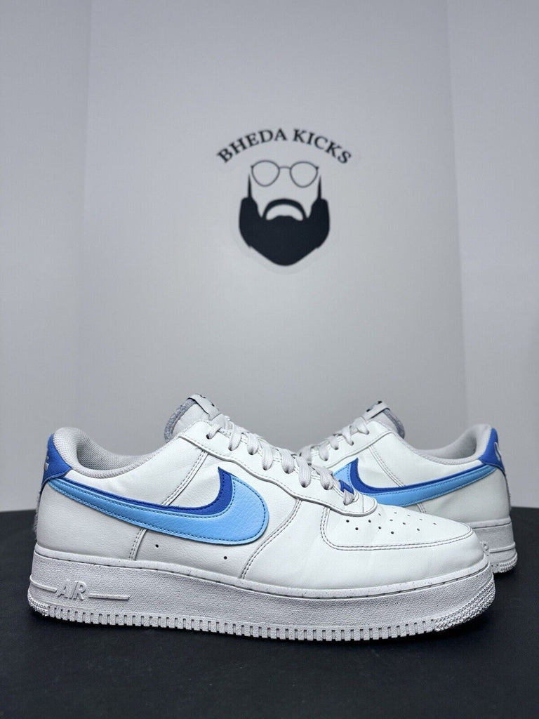 Nike Air Force 1 Low Double Swoosh Blue Medium Blue White DO9786-100 Size 13