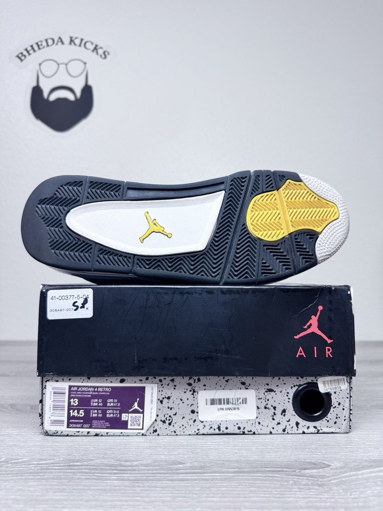Size 13 - Nike Air Jordan 4 Retro “Cool Grey” 2019 308497-007 Men’s Preowned