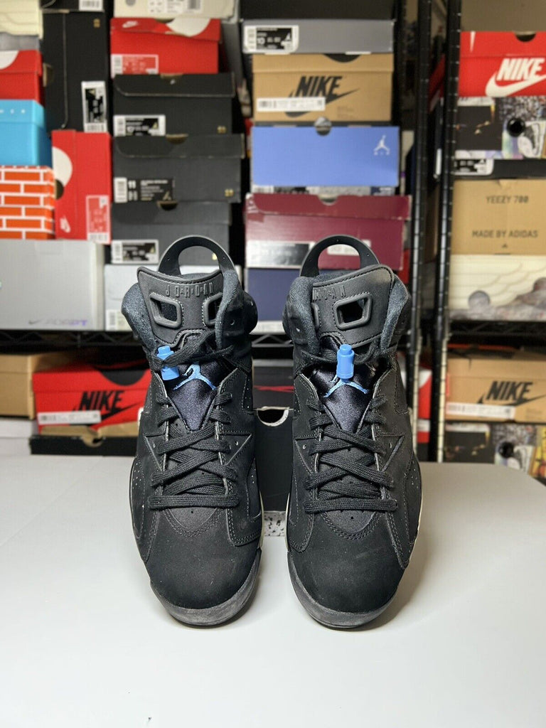 Nike Air Jordan 6 Retro UNC size 8.5 OG VI 384664–006 Black Blue ￼rare Authentic