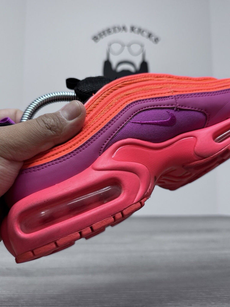 Size 9.5 - Nike Air Max 97 Plus Racer Pink 2018 AH8143-600 Preowned Og