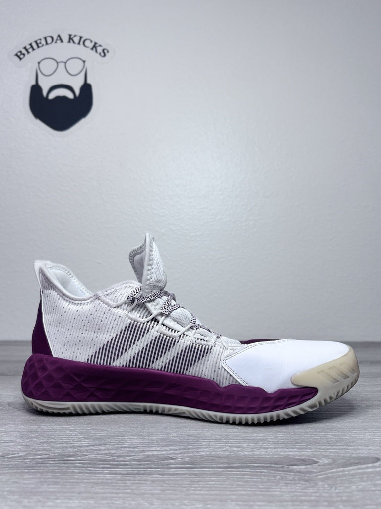 Size 16 - Adidas Pro Boost Mid Basketball Shoes Men's White Maroon FX9213