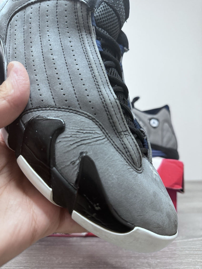 Size 10 - Nike Air Jordan 14 Retro Graphite Navy 311832-011 2011 Preowned