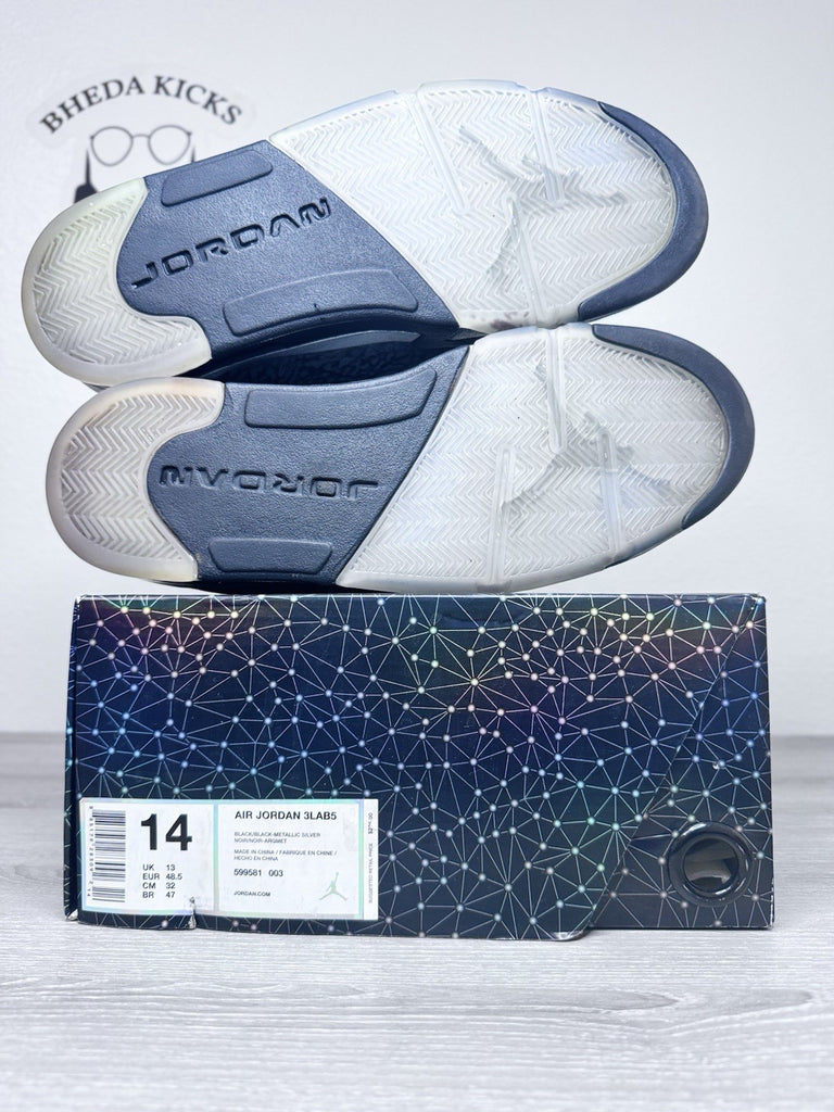 Size 14 - Air Jordan 5 Retro 3Lab5 Elephant Print 599581-003 Preowned Authentic