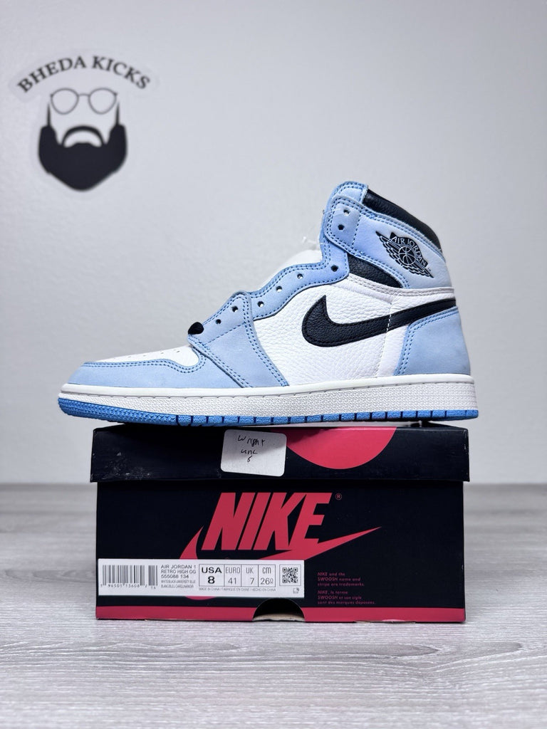 Size 8 - Jordan 1 Retro OG High University Blue 555088-134 NEW DS