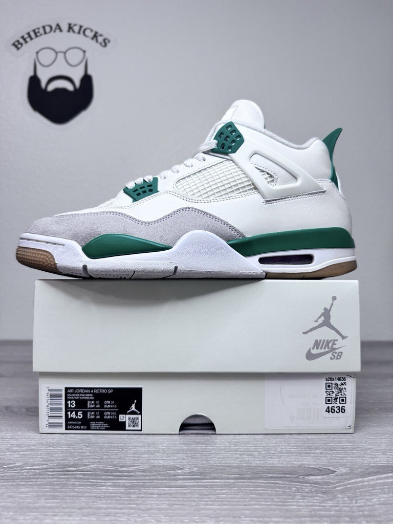 Size 13 - Nike Air Jordan 4 Retro SB Pine Green Sail (2023) DR5415-103