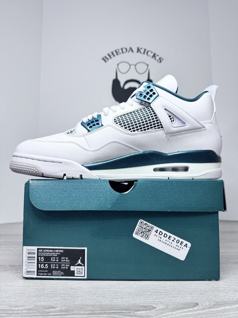 Size 15 - Air Jordan 4 Retro Oxidized Green FQ8138-103 Authentic NEW DS