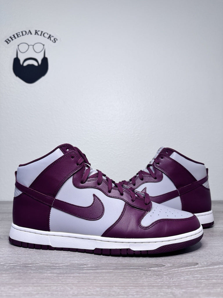 Size 15 - Nike Dunk High Retro Dark Beetroot Maroon Red Grey DD1399-600