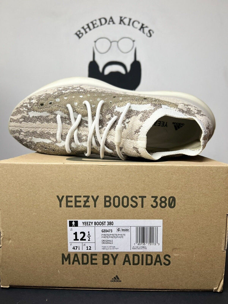 Adidas Yeezy Boost 380 Pyrite Size 12.5 GZ0473 Preowned Clean Rare Og Kanye