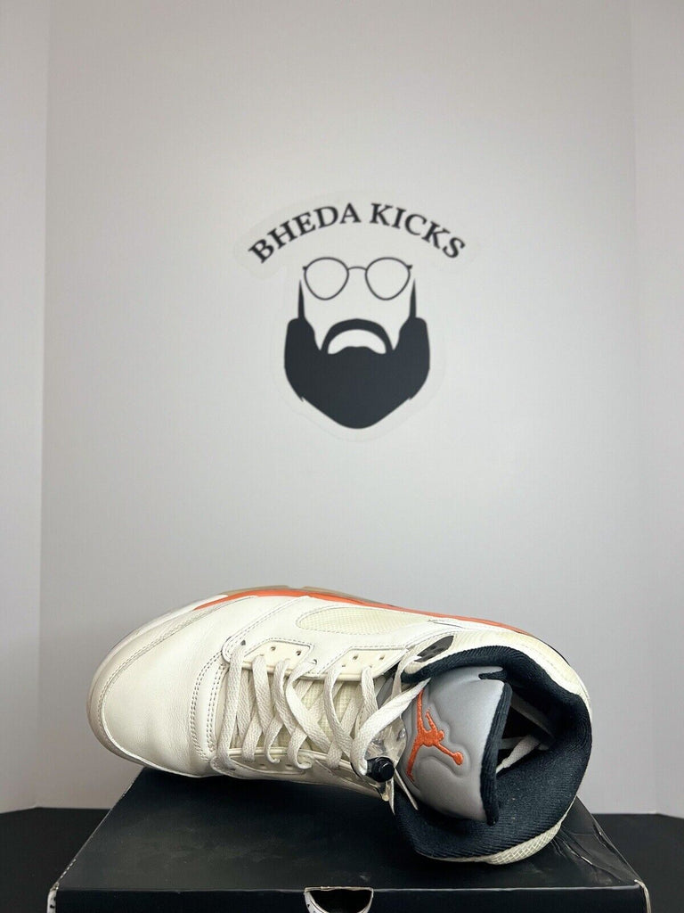 Nike Air Jordan 5 Shattered Backboard DC1060-100 OG Retro White Orange Size 12
