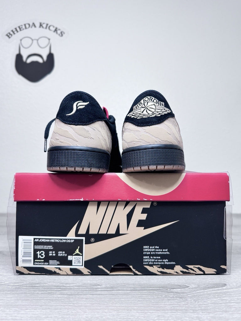 Size 13 - Jordan 1 Retro Low x Solefly DN3400-001 Preowned Authentic Rare