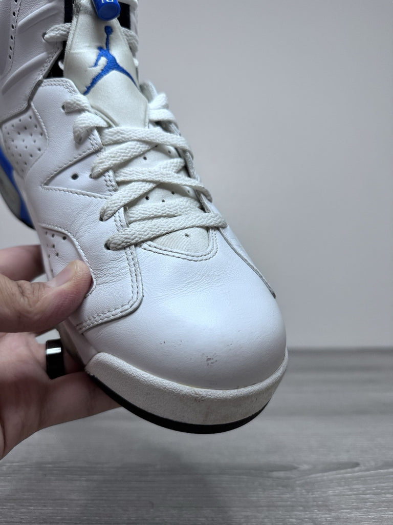 Size 11.5 - Nike Air Jordan 6 Retro Shoes White Sneakers Basketball 384664-107