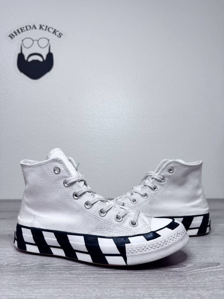 Size 6M/8W - Off White x Converse Chuck Taylor All Star 70 Hi White 163862C