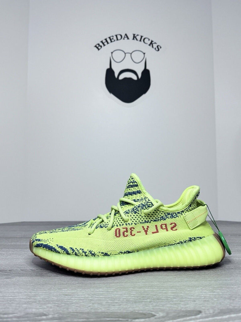 Size 10 - Adidas Yeezy Boost 350 V2 Semi Frozen Yellow Green B37572 Men’s