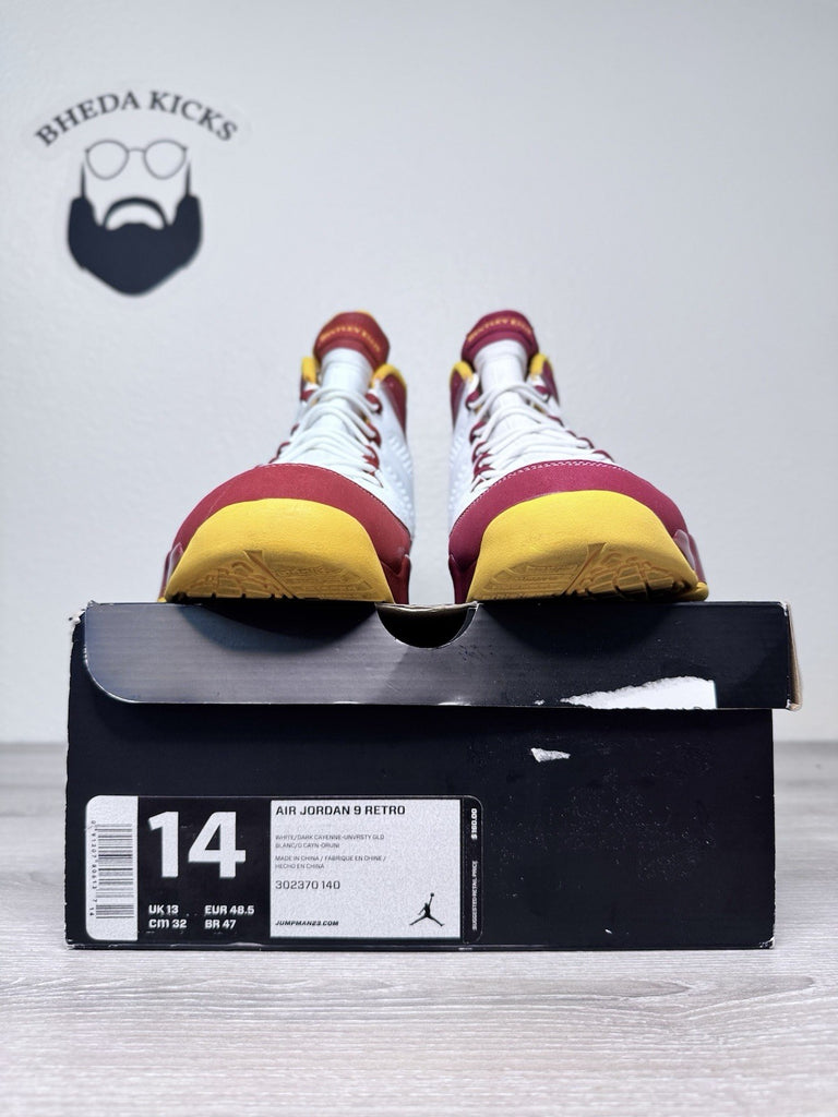 Size 14 - Nike Air Jordan Retro 9 Bentley Crawfish Ellis Shoes 302370-140 Men’s