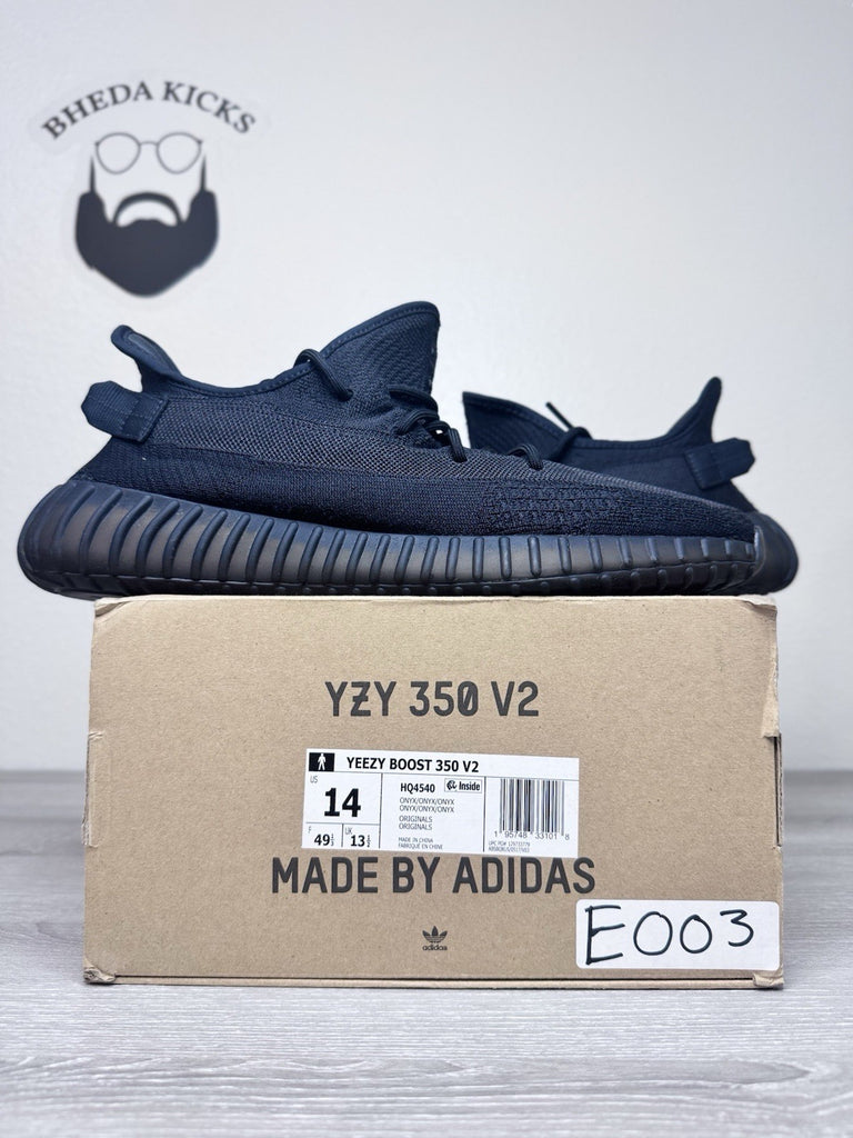 Size 14 - adidas Yeezy Boost 350 V2 Low Onyx HQ4540 Preowned Authentic