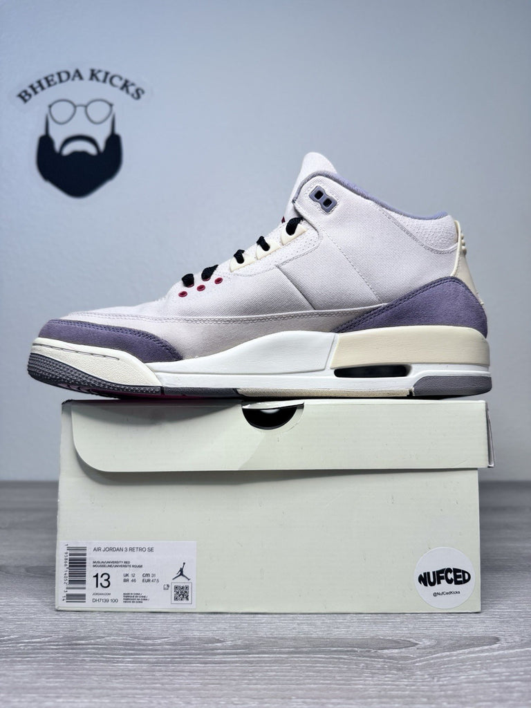Size 13 - Air Jordan 3 Muslin (DH7139-100) Preowned Authentic Og