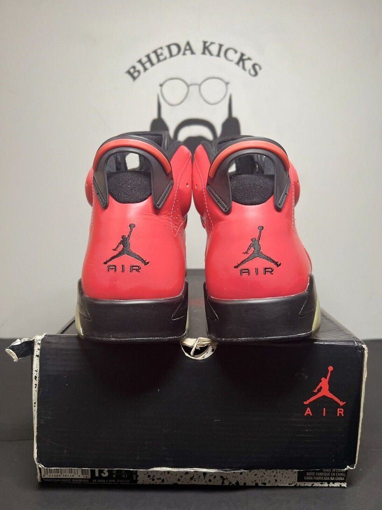 Air Jordan 6 Retro Infrared 23 Toro Mens Sneakers 384664-623 Size 13 Preowned Og