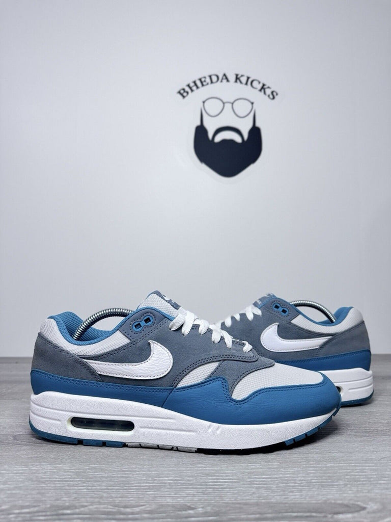 Size 10.5 - Nike Air Max 1 SC 'Aqua Blue Grey White' FB9660-001 Men's Preowned