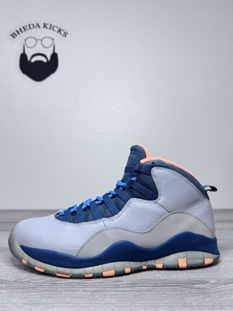 Size 12 - Nike Air Jordan 10 Retro Bobcats 2014 310805-026 Grey Men's Sneakers
