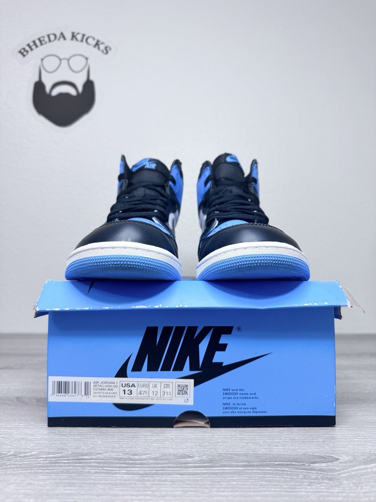 Size 13 - Nike Air Jordan 1 Retro High OG UNC Toe 2023 DZ5485-400 Preowned