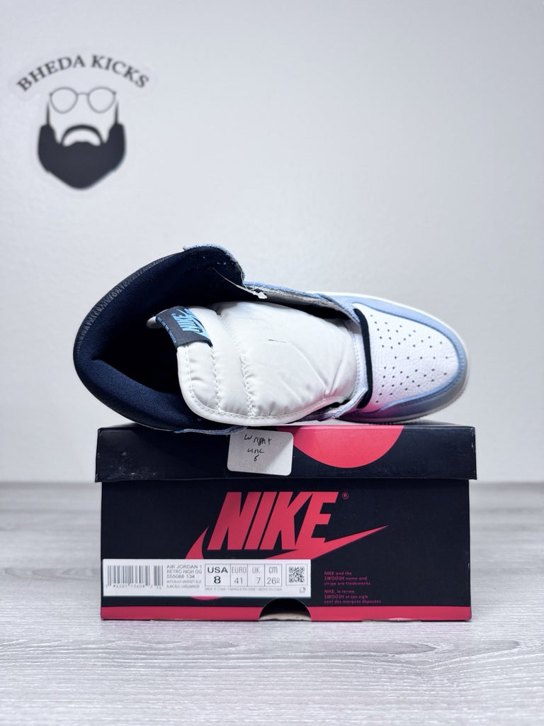 Size 8 - Jordan 1 Retro OG High University Blue 555088-134 NEW DS