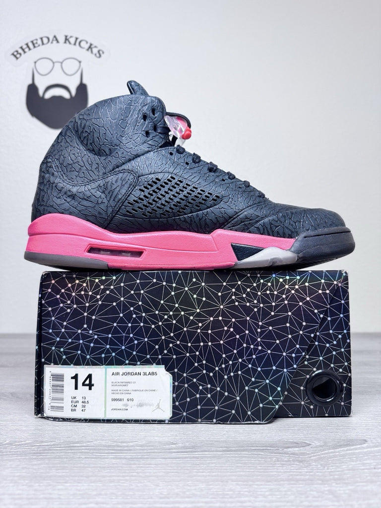 Size 14 - Air Jordan 5 Retro 3Lab5 Infrared (599581-010) Preowned Authentic