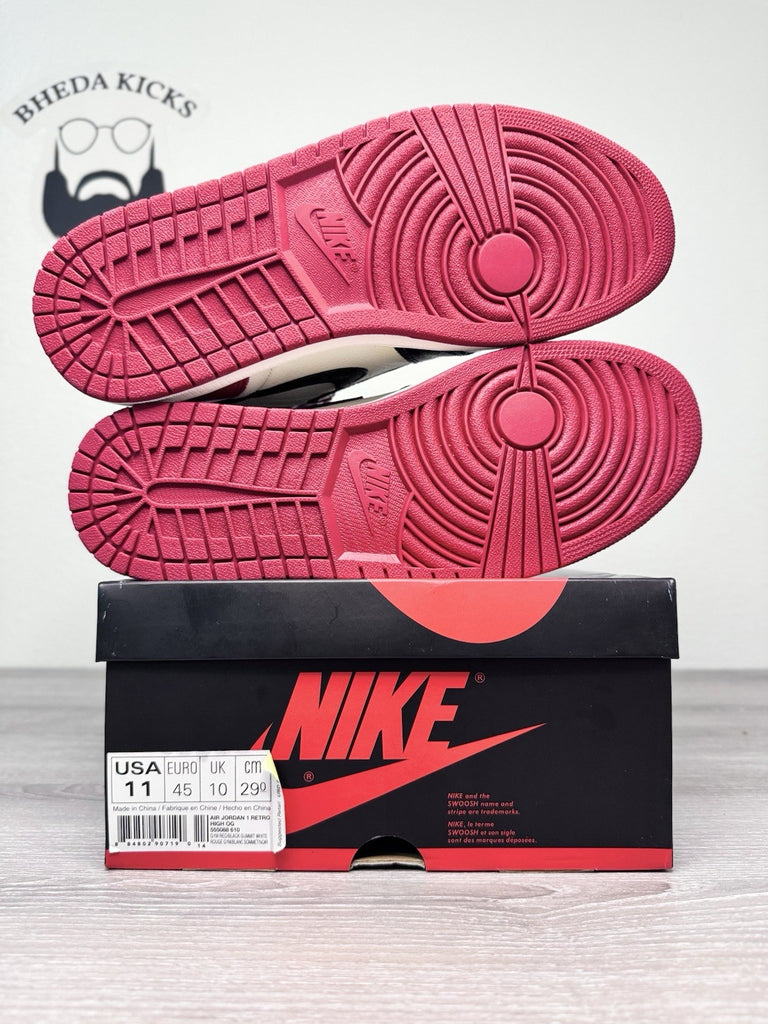 Size 11 - Jordan 1 Retro OG High Bred Toe 555088-610 2018 NEW DS