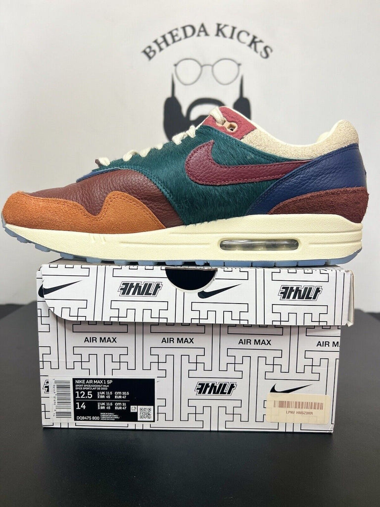 Nike Air Max 1 SP x Kasina Won-Ang Orange Shoe Sneaker DQ8475-800 Men Size 12.5