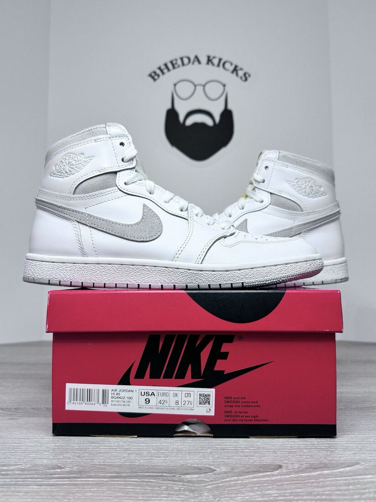 Size 9 - Jordan 1 Retro High 85 OG Neutral Grey BQ4422-100 Preowned Clean