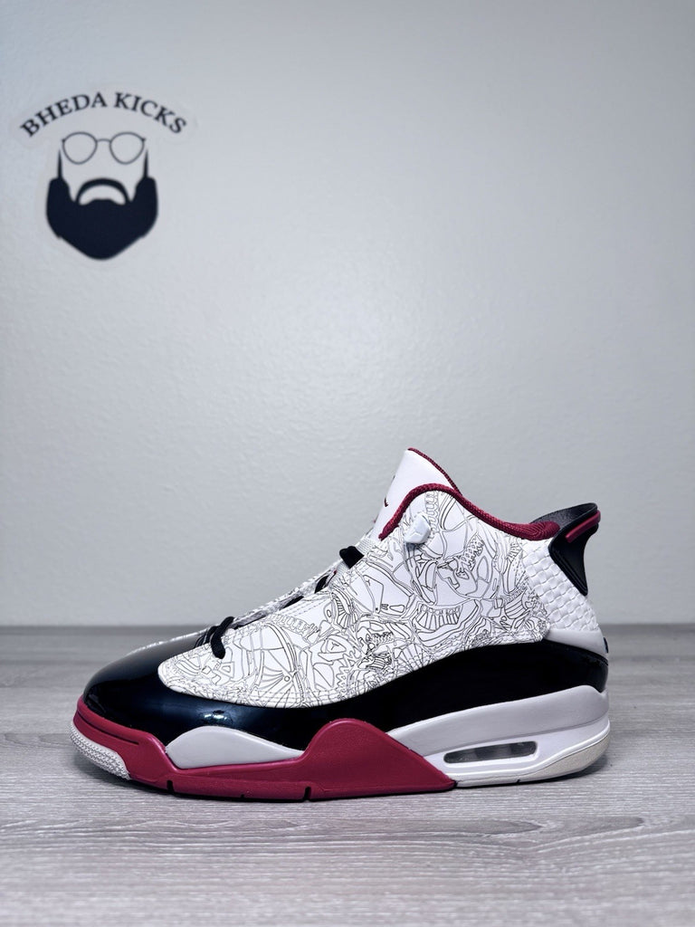 Size 10 - Nike Air Jordan Dub Zero White Black Red 311046-116 NEW DS