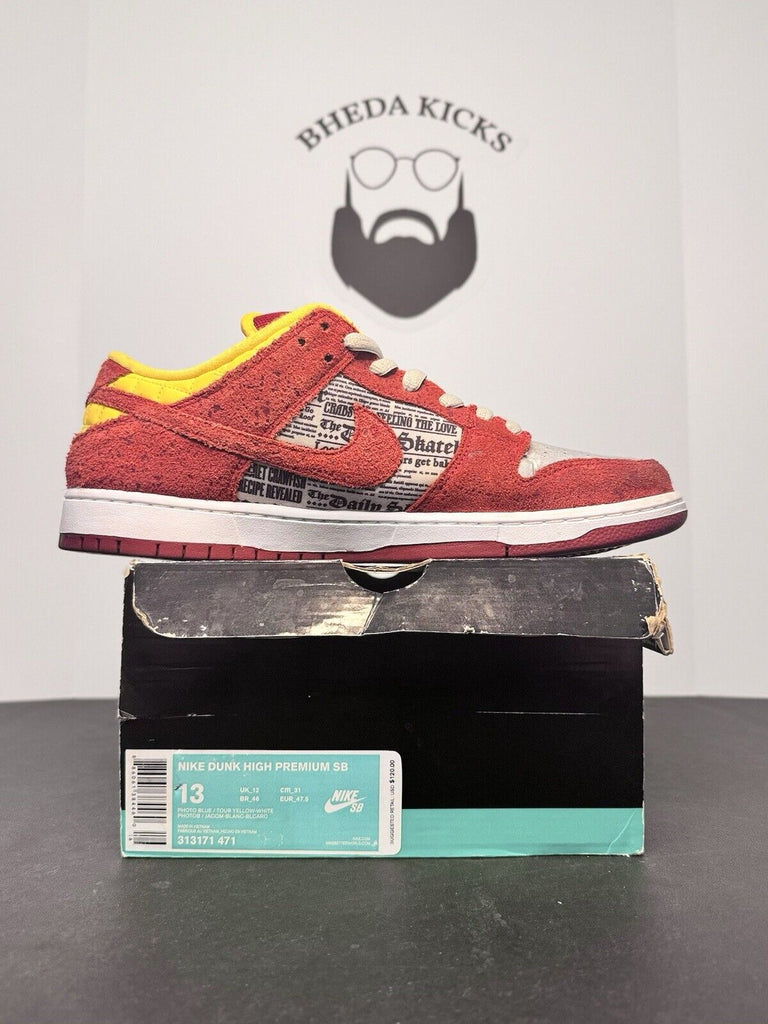 Size 13 - Nike SB Dunk Low Premium QS Crawfish 2014  504750-660 Rare Clean