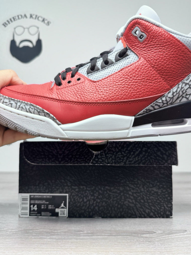 Size 14 - Jordan 3 Unite CHI Exclusive 2020 CU2277-600 Preowned Rare Authentic