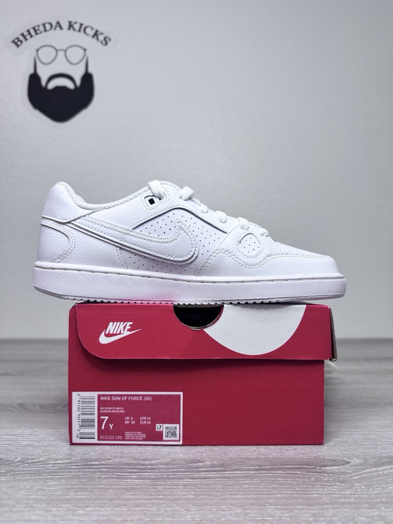 Size 7y - Nike Son of Force GS (White) 615153-109 Youth Brand New