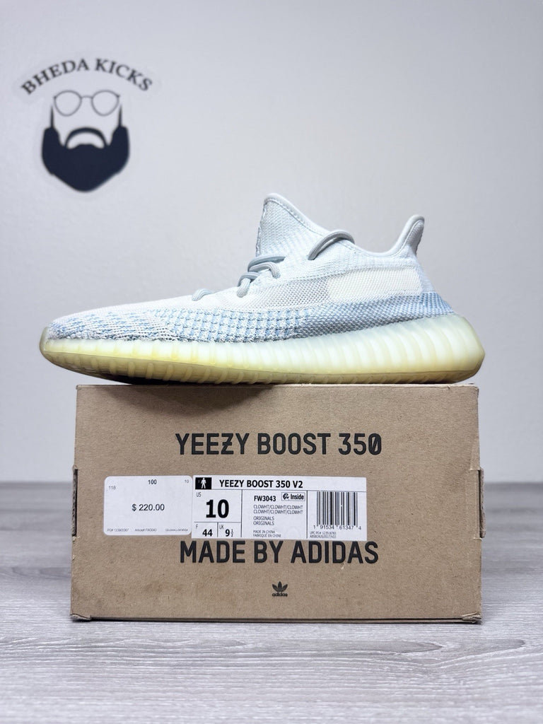 Size 10 - Adidas Yeezy Boost 350 V2 Cloud White Non-Reflective (FW3043)